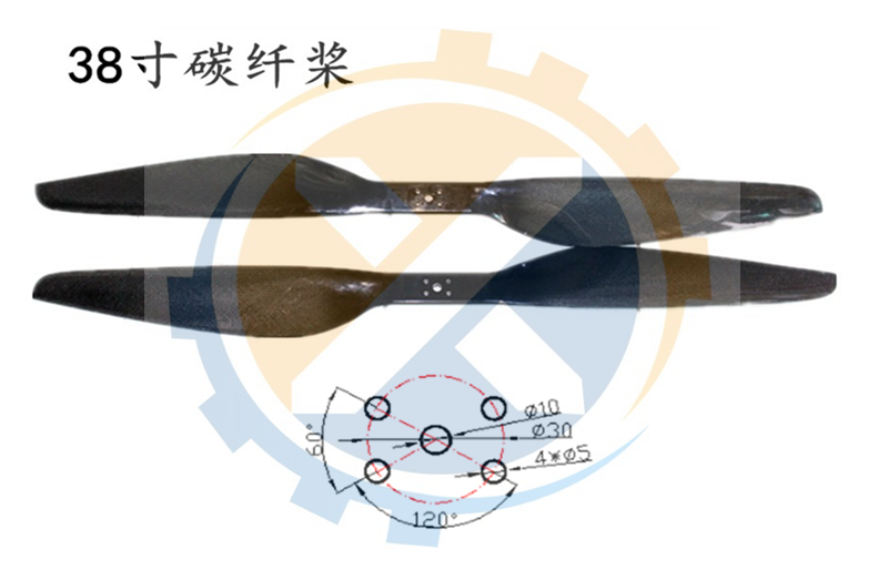 珠海枭鹰模型 T3895大型植保机碳纤桨/对