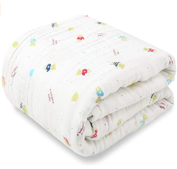 Baby Bath Towel (1 pack) Bear Pattern 6 Layer 110X110cm