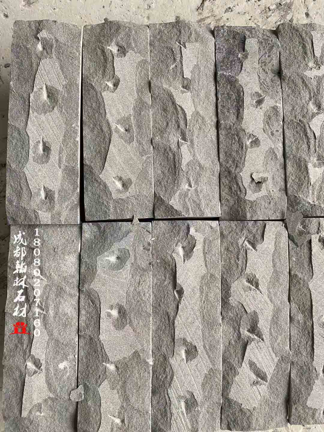 四川黑砂巖仿古手打自然面生產廠
