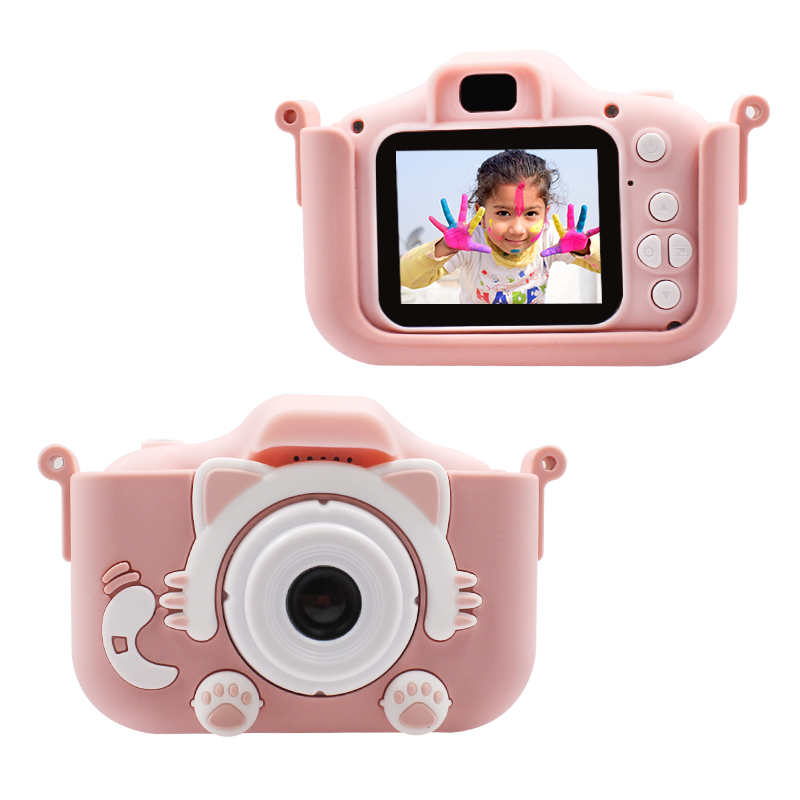 Mini camera educational cartoon 2.0 inch LCD screen children's toy high list anti-mini camera customization