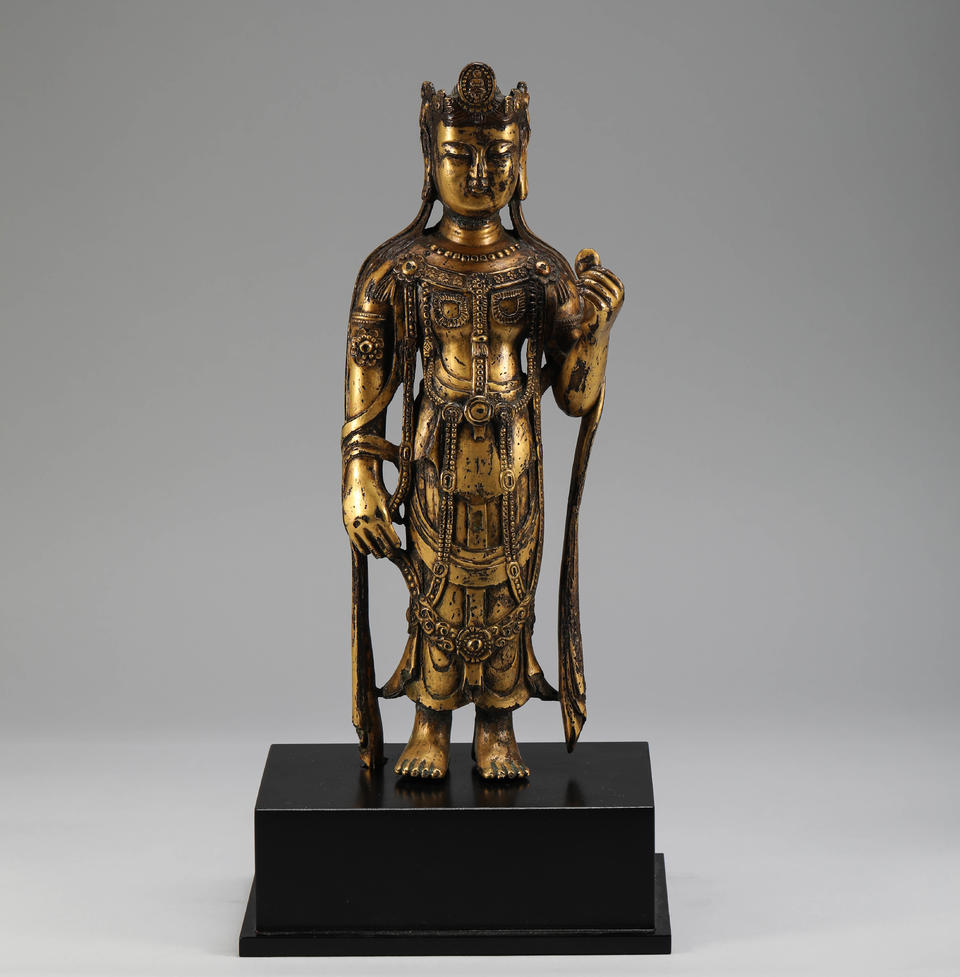  Song Dynasty - Gilt Bronze Standing Buddha