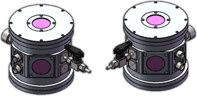 Vacuum / atmosphere protected sample chamber series