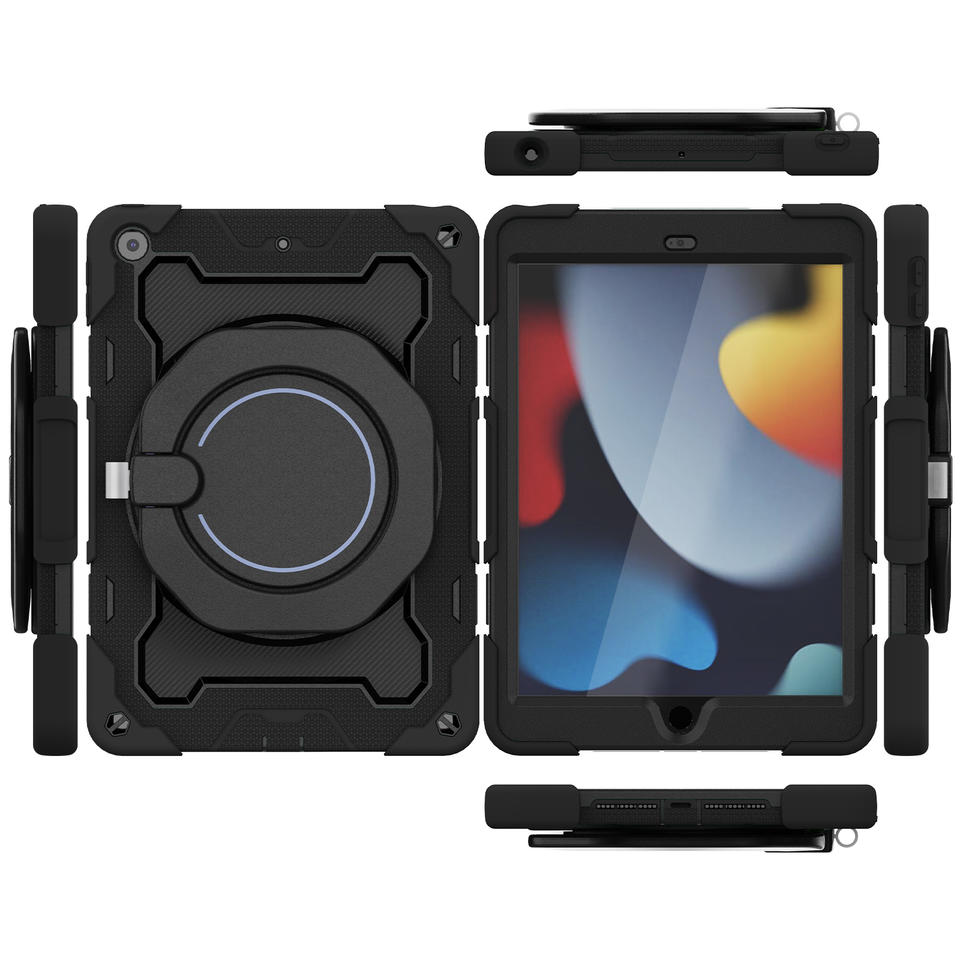 Black PC+Silicone Protective Case For iPad Mini 6