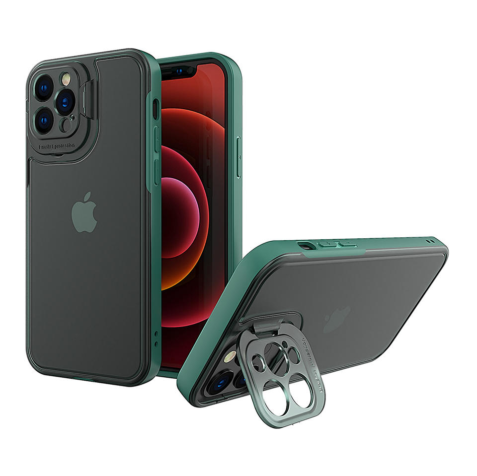 Camera Stand Phone Case Green